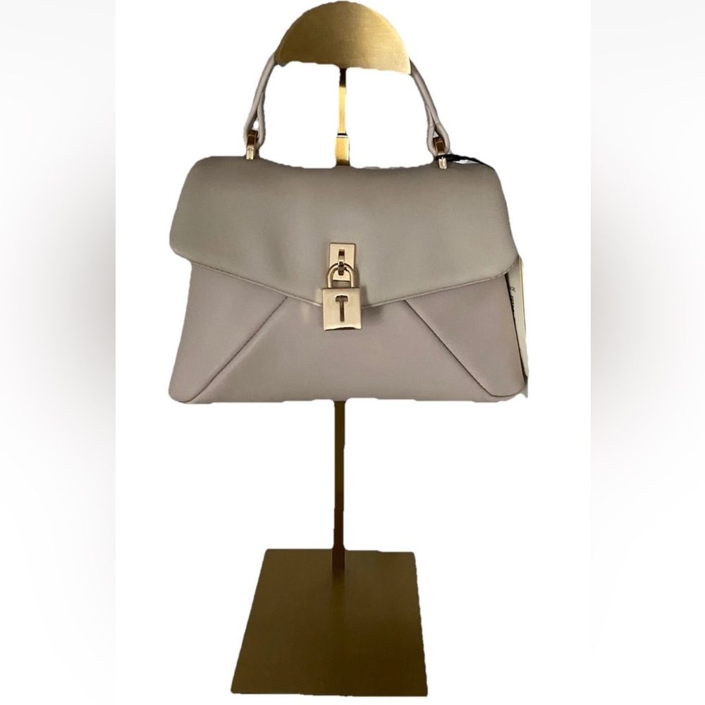 🆕 Ted Baker Poppy Mini Satchel Natural Cream Leather Crossbody Bag - Picture 2 of 14